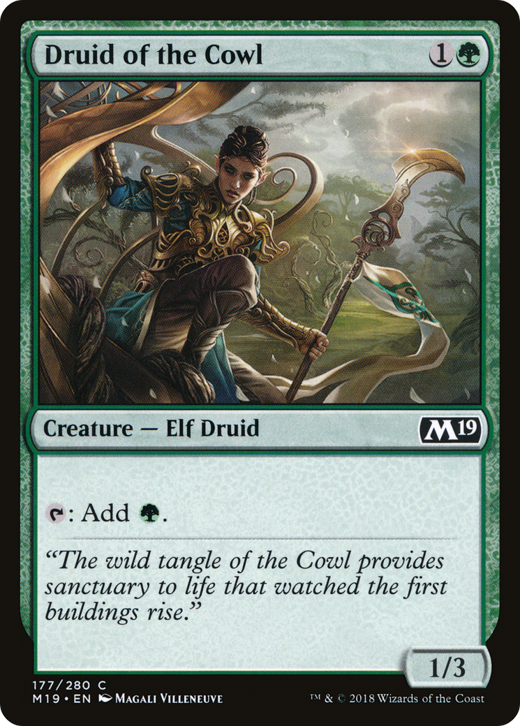 Druid of the Cowl (M19-177) [Core Set 2019]