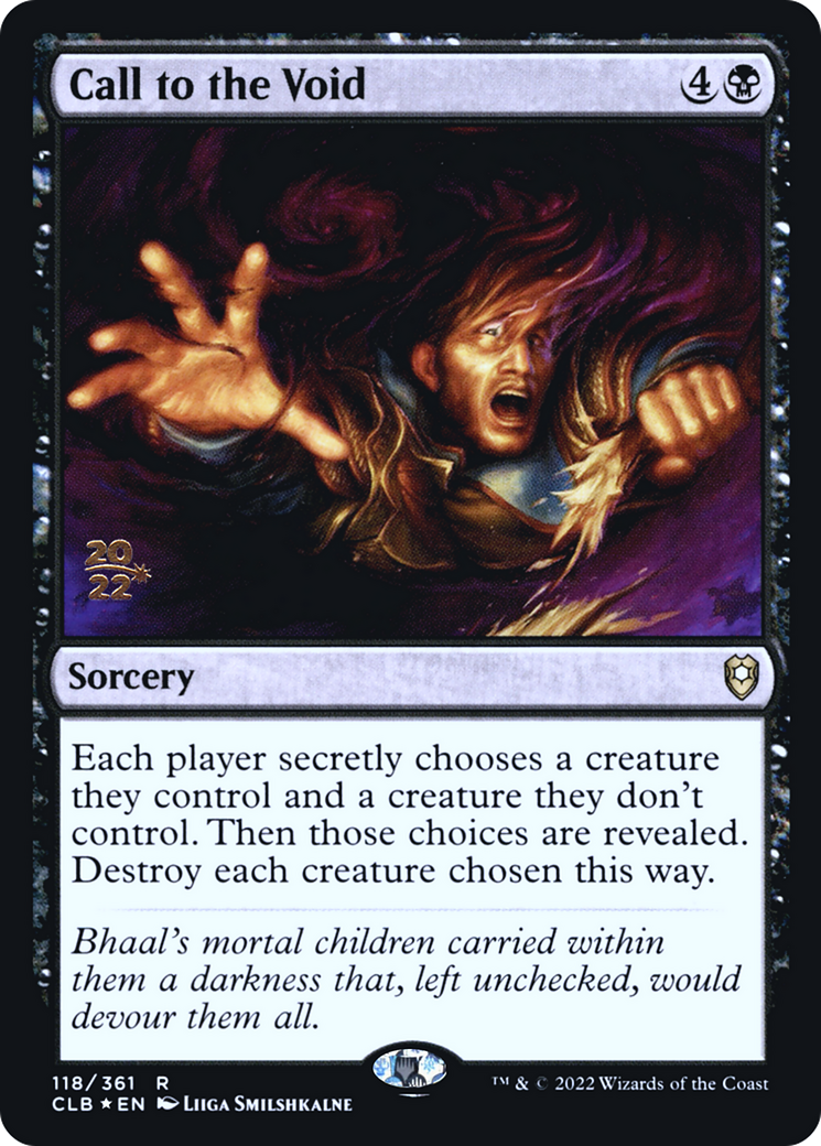 Call to the Void (PRE-118) [Battle for Baldur's Gate Promos] Foil