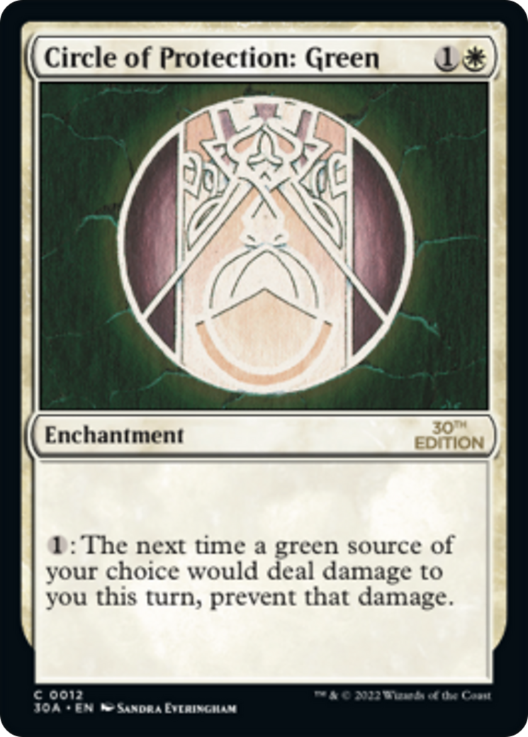 Circle of Protection: Green (30A-012) [30th Anniversary Edition]
