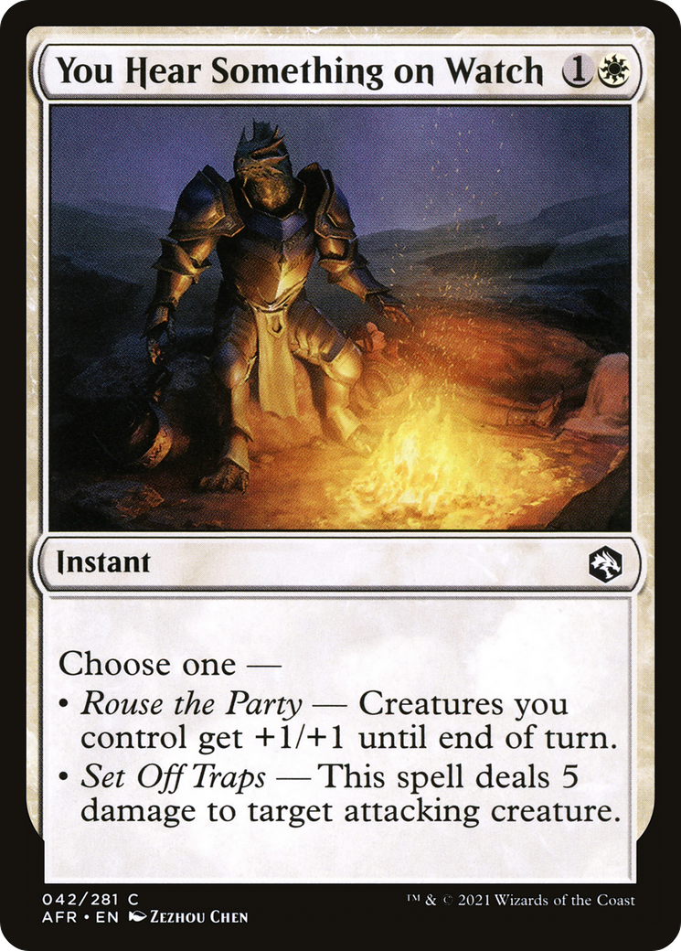 You Hear Something on Watch (AFR-042) [Adventures in the Forgotten Realms] Foil