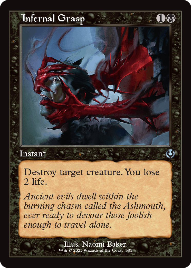 Infernal Grasp (Retro Frame) (INR-385) [Innistrad Remastered] Foil