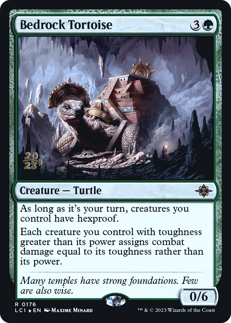 Bedrock Tortoise (PRE-176) [The Lost Caverns of Ixalan Promos] Foil