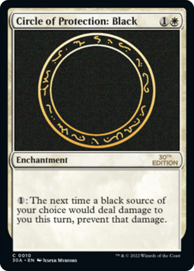 Circle of Protection: Black (30A-010) [30th Anniversary Edition]