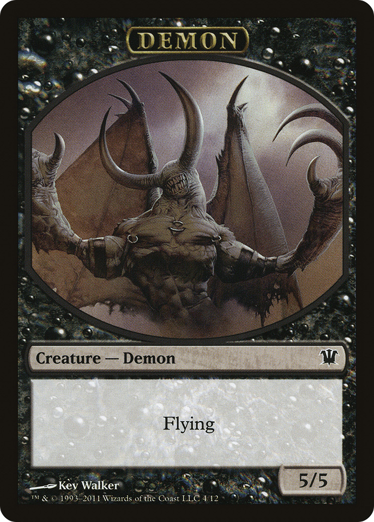 Demon Token (ISD-004) [Innistrad Tokens]