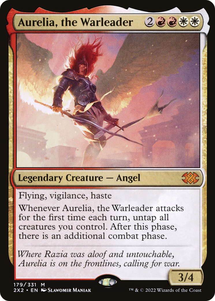 Aurelia, the Warleader (2X2-179) [Double Masters 2022]