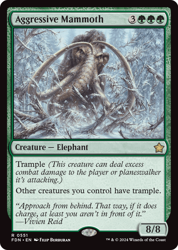 Aggressive Mammoth (FDN-551) [Foundations]
