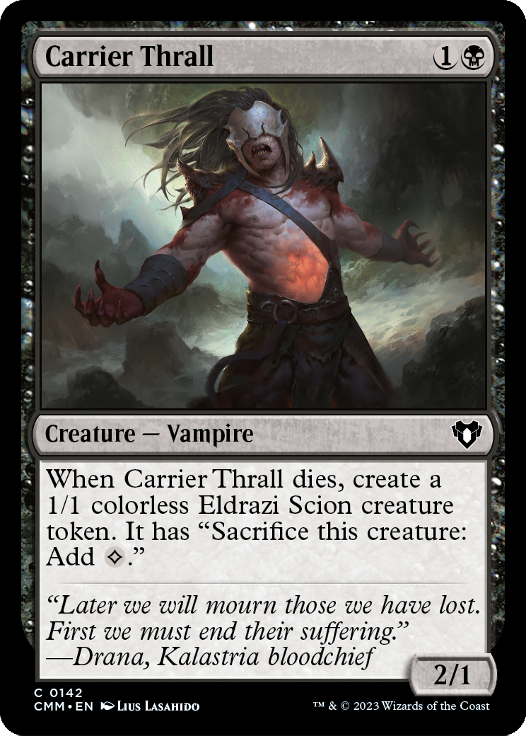 Carrier Thrall (CMM-142) [Commander Masters] Foil
