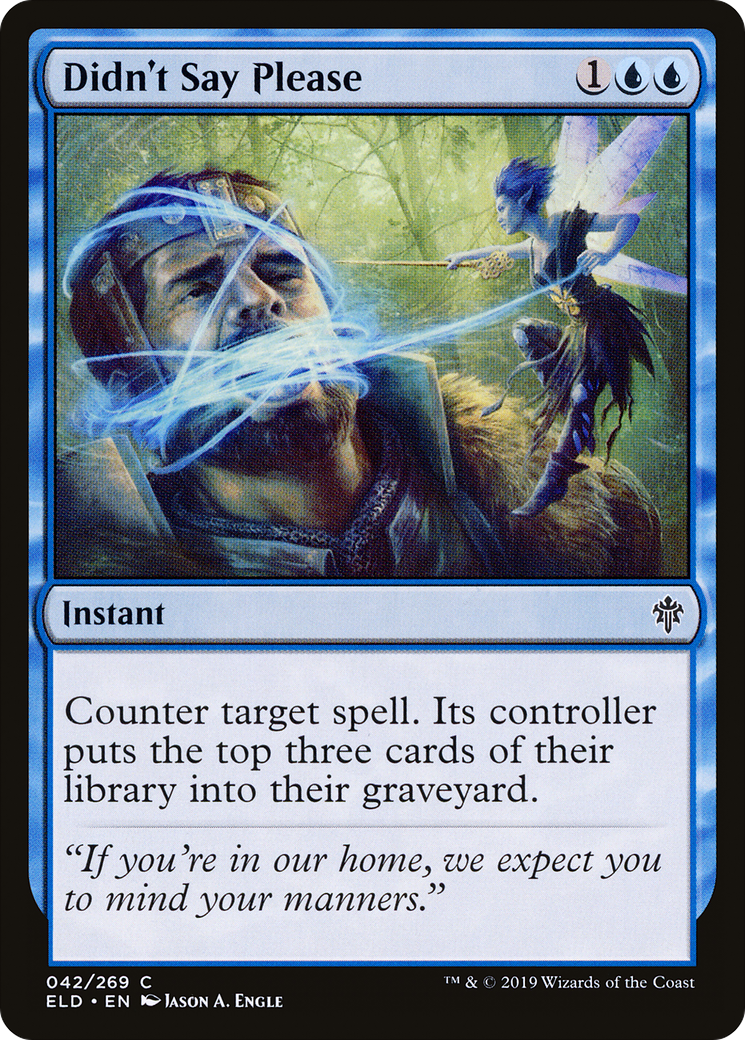 Didn't Say Please (ELD-042) [Throne of Eldraine] Foil