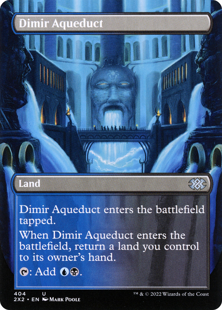 Dimir Aqueduct (Borderless) (2X2-404) [Double Masters 2022] Foil