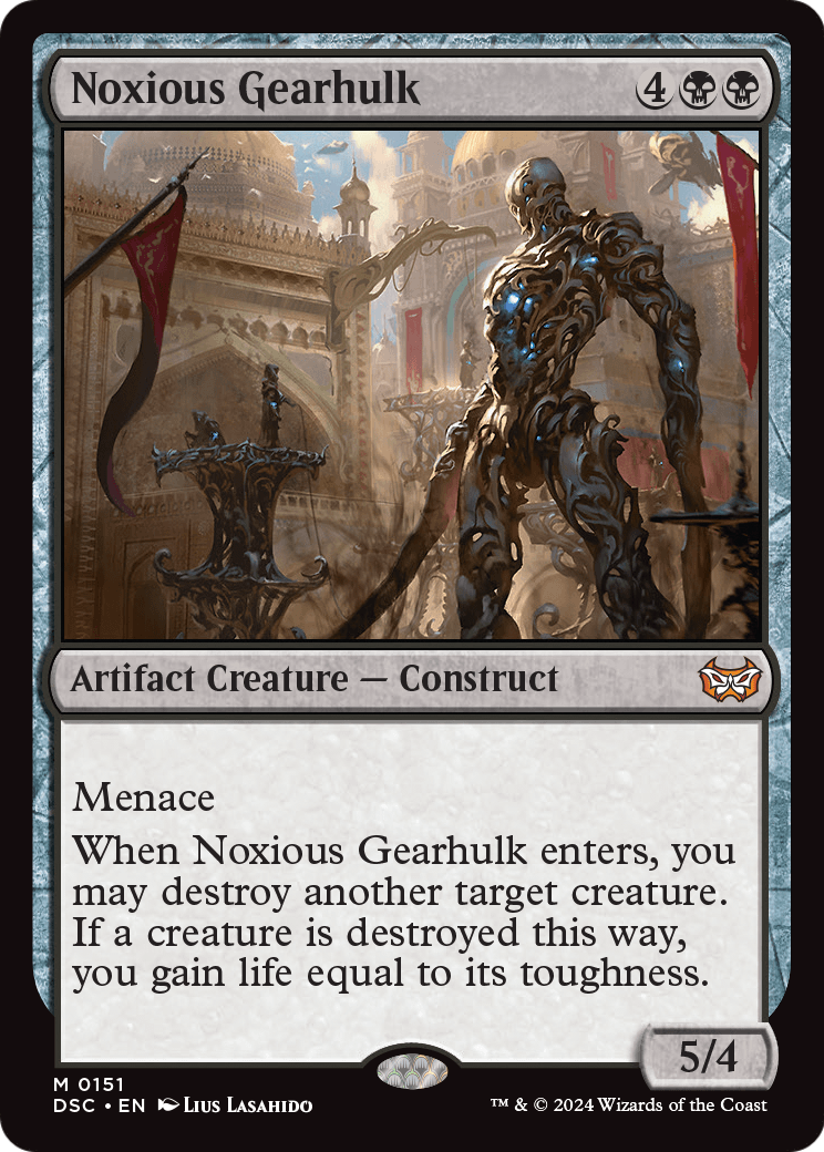 Noxious Gearhulk (DSC-151) [Duskmourn: House of Horror Commander]