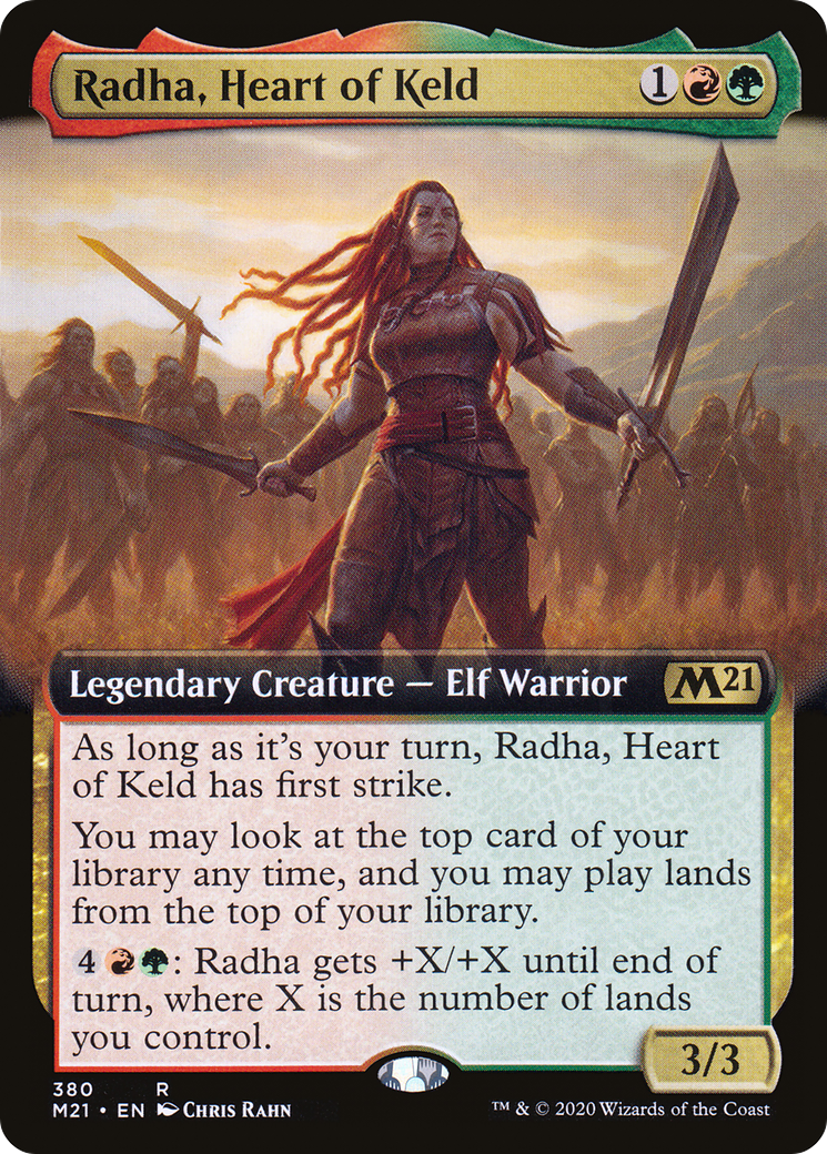 Radha, Heart of Keld (Extended Art) (M21-380) [Core Set 2021]
