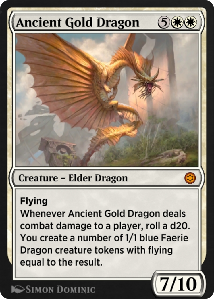 Ancient Gold Dragon (HBG-082) [Alchemy Horizons: Baldur's Gate]