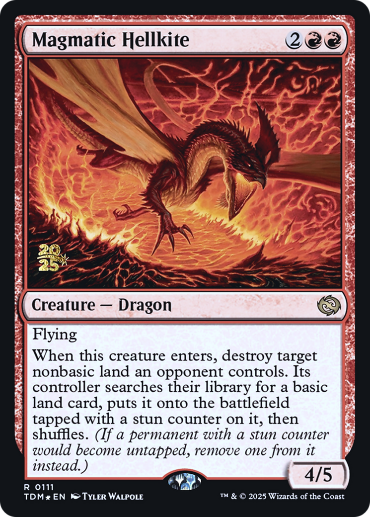 Magmatic Hellkite (PRE-111) [Prerelease Cards] Foil