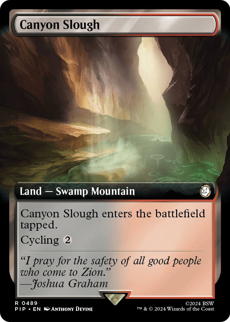 Canyon Slough (Extended Art) (PIP-489) [Fallout]