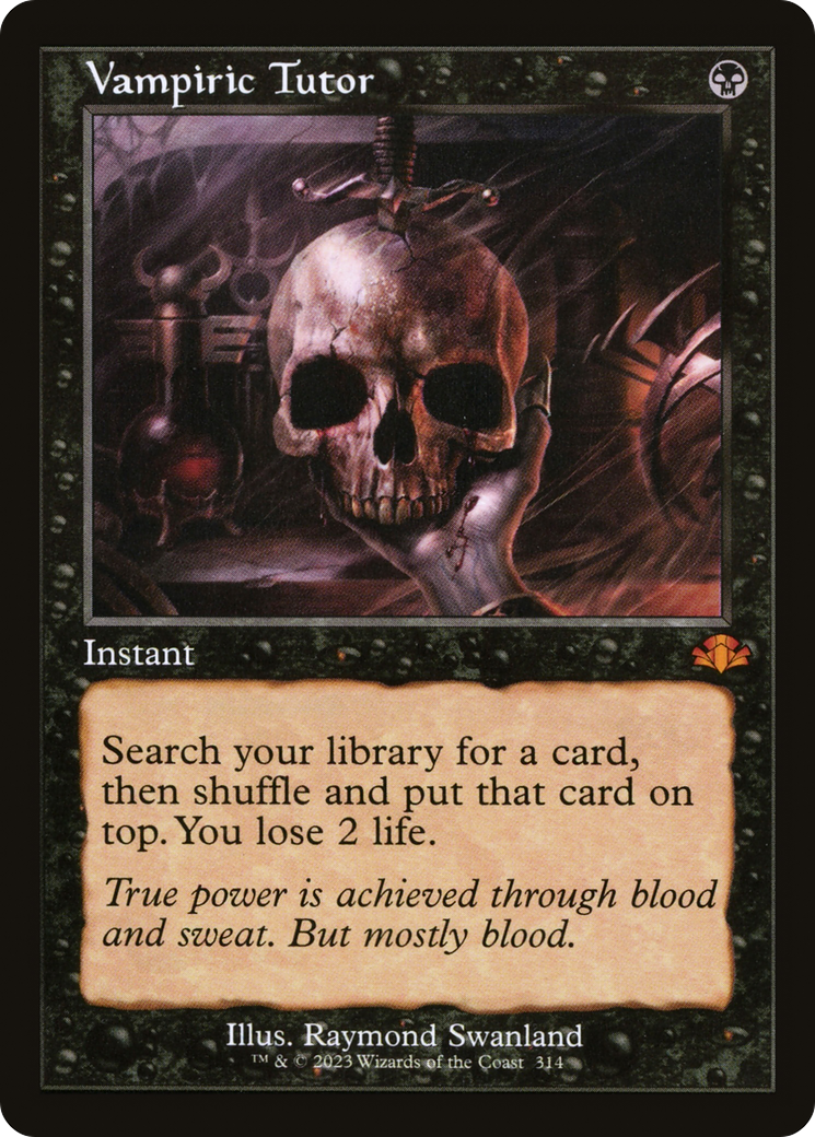 Vampiric Tutor (Retro Frame) (DMR-314) [Dominaria Remastered] Foil