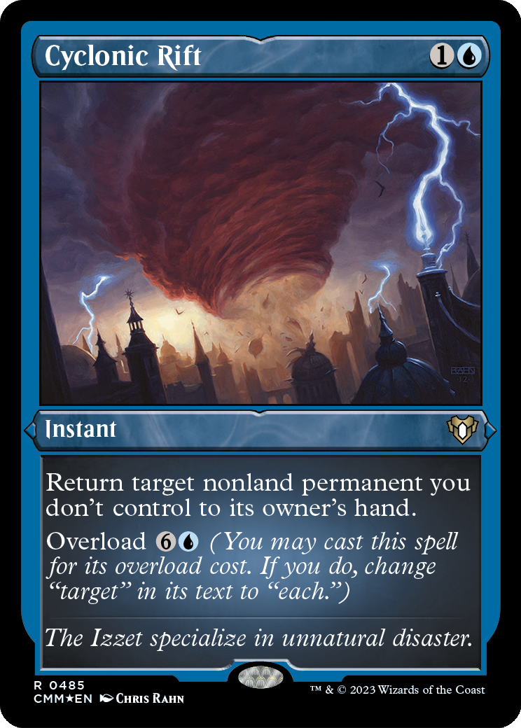 Cyclonic Rift (Foil Etched) (CMM-485) [Commander Masters] Foil