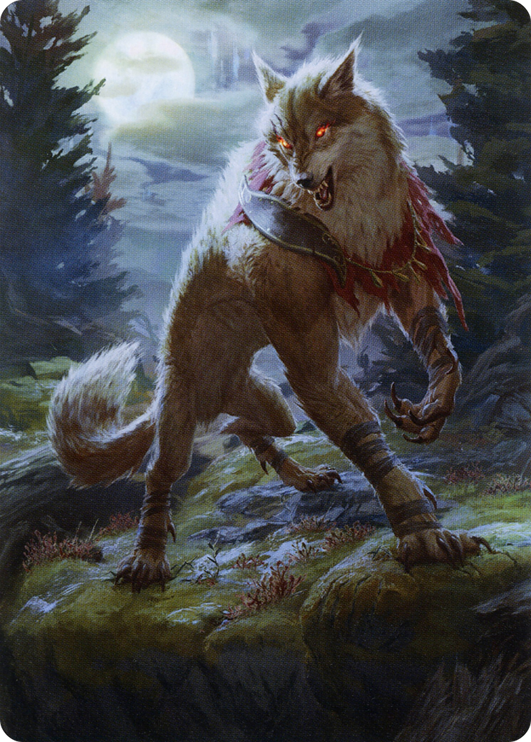 Arlinn, the Moon's Fury // Arlinn, the Moon's Fury (AMID-002) (Borderless) [Midnight Hunt Art Series] Foil