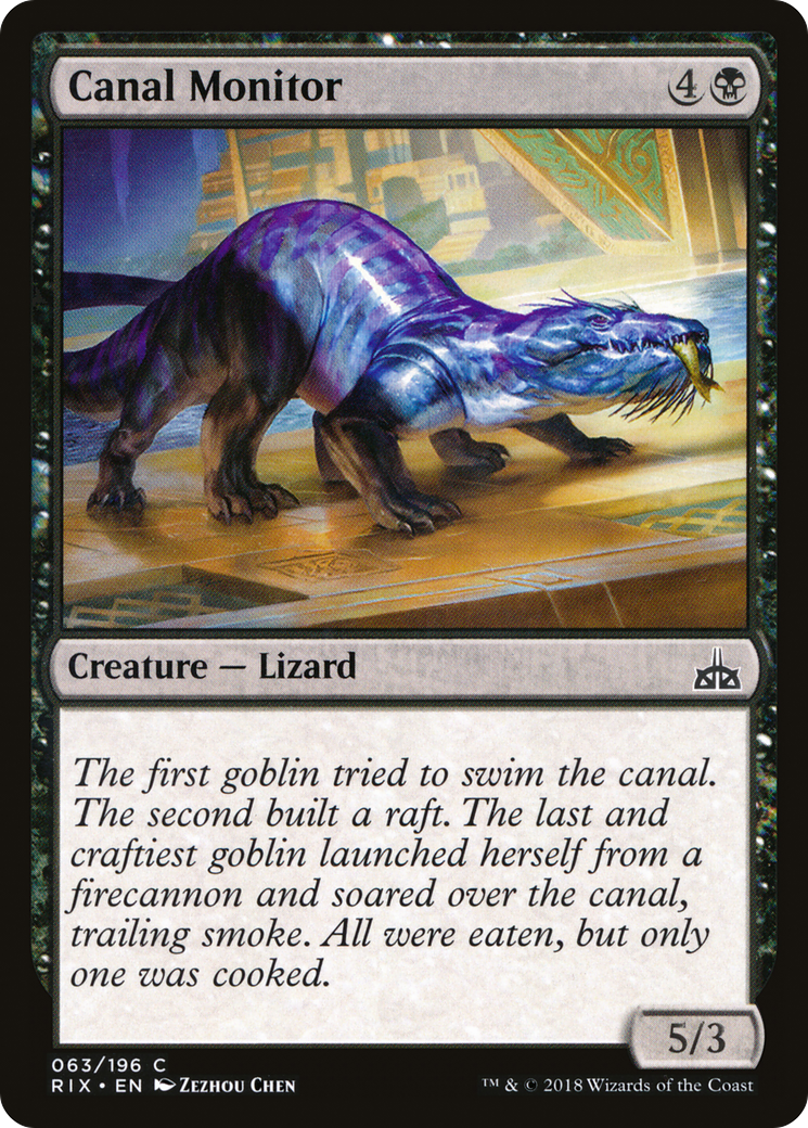 Canal Monitor (RIX-063) [Rivals of Ixalan] Foil