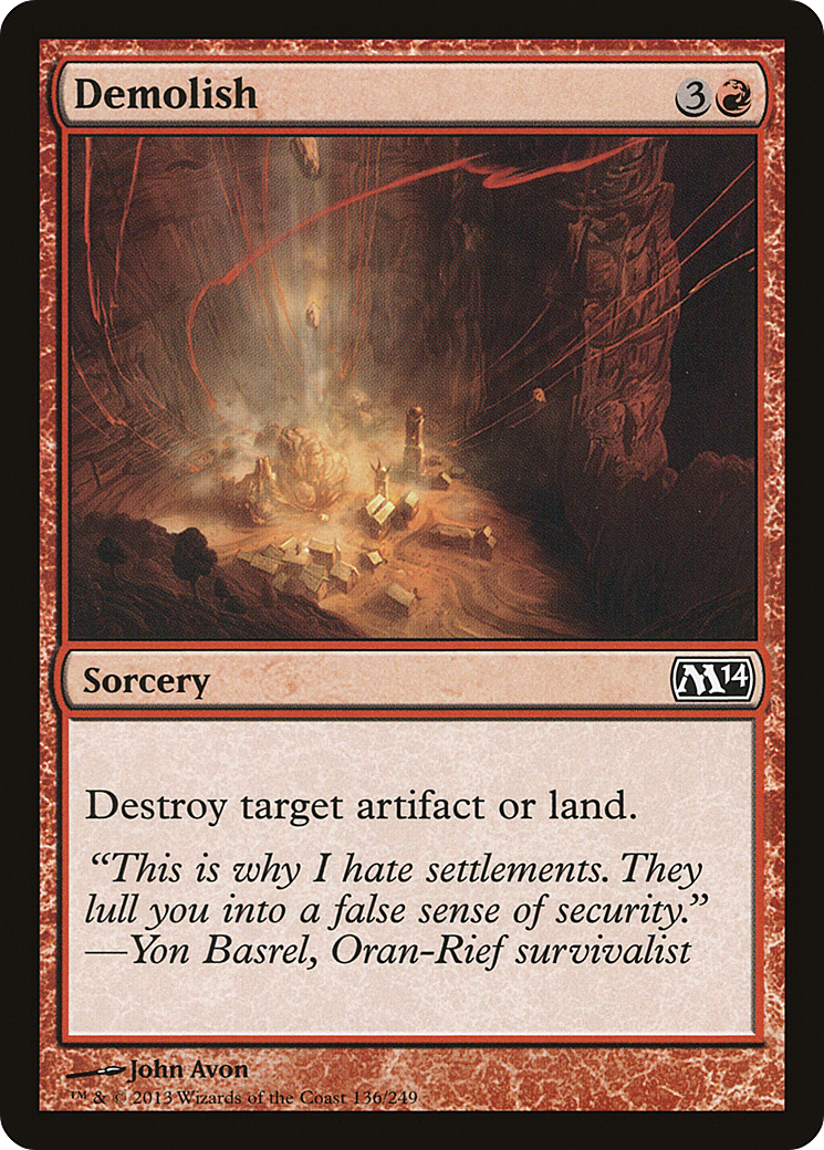 Demolish (M14-136) [Magic 2014] Foil