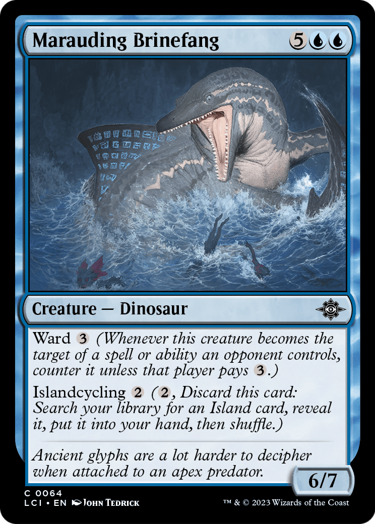 Marauding Brinefang (LCI-064) [The Lost Caverns of Ixalan] Foil