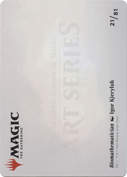 Biomathematician // Biomathematician (ASTX-021) (Borderless) [Strixhaven Art Series]