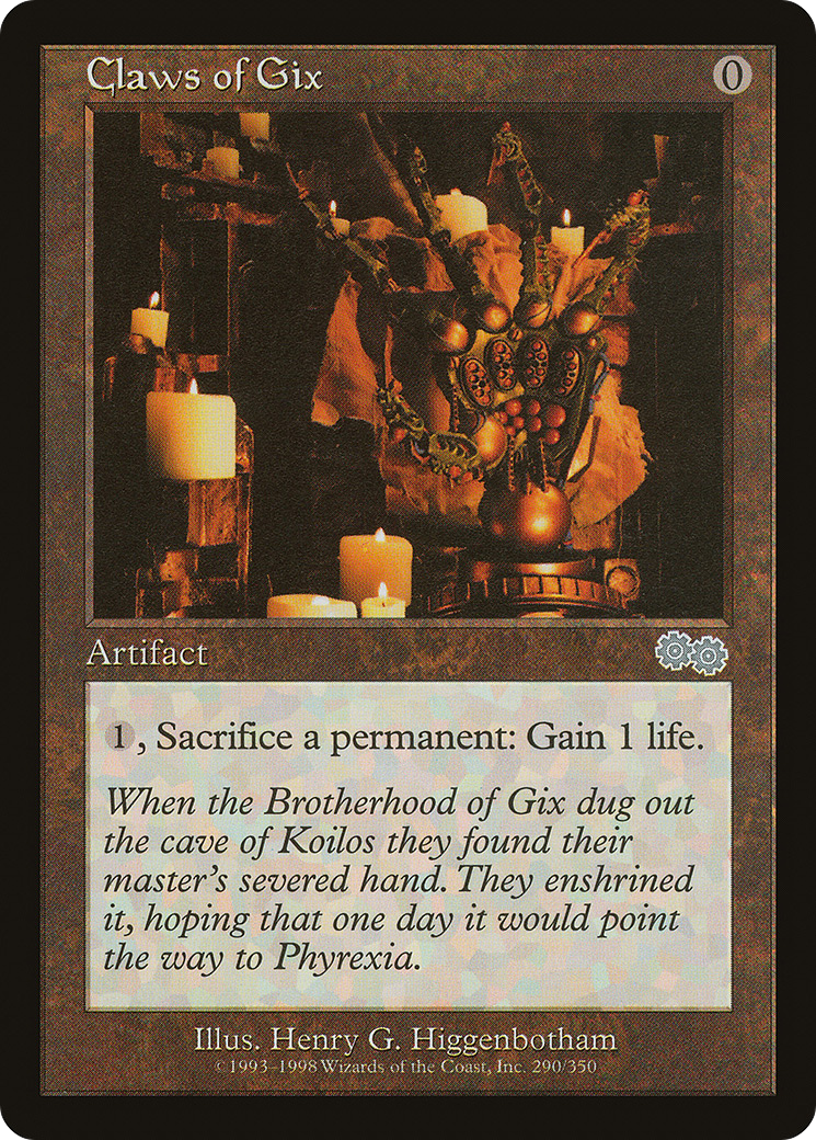 Claws of Gix (USG-290) [Urza's Saga]