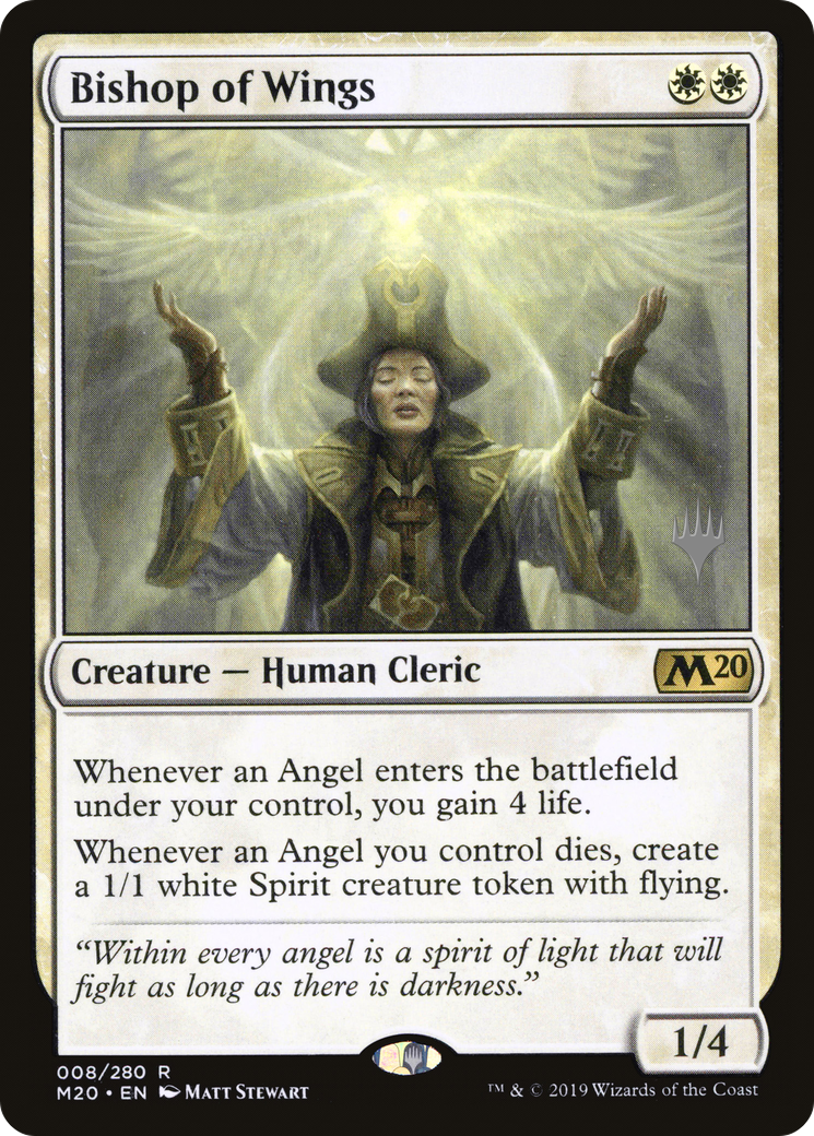 Bishop of Wings (PPM20-008) [Promo Pack: Core Set 2020 Promos] Foil