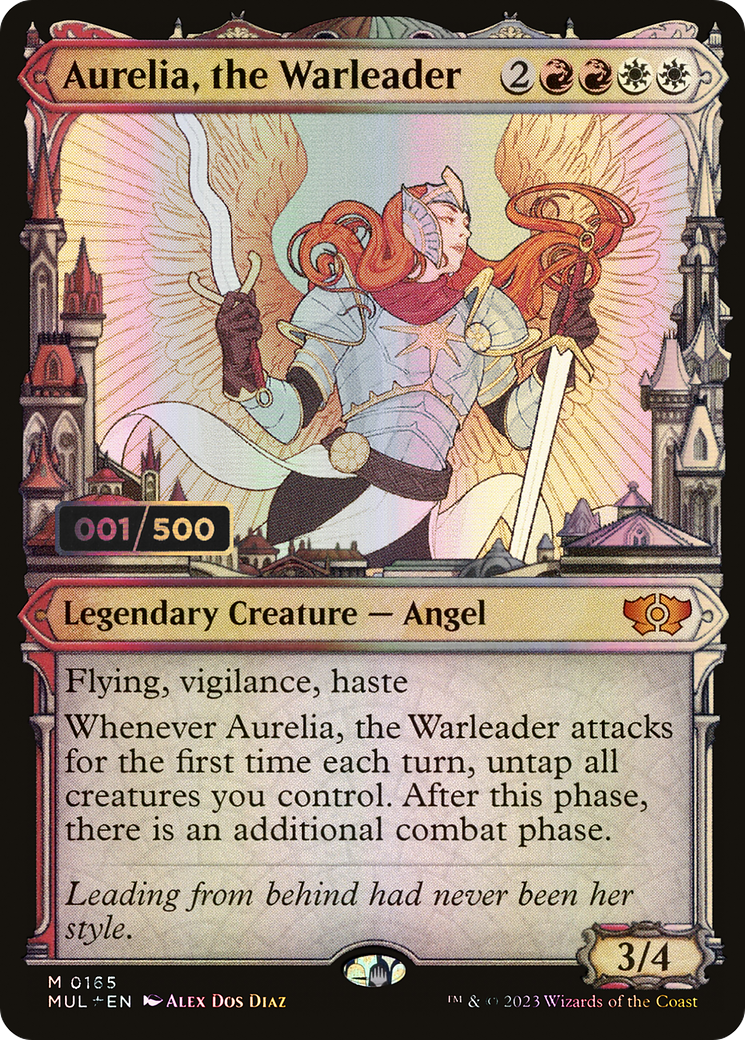 Aurelia, the Warleader (Serial Numbered) (MUL-165) (Showcase) [Multiverse Legends] Foil