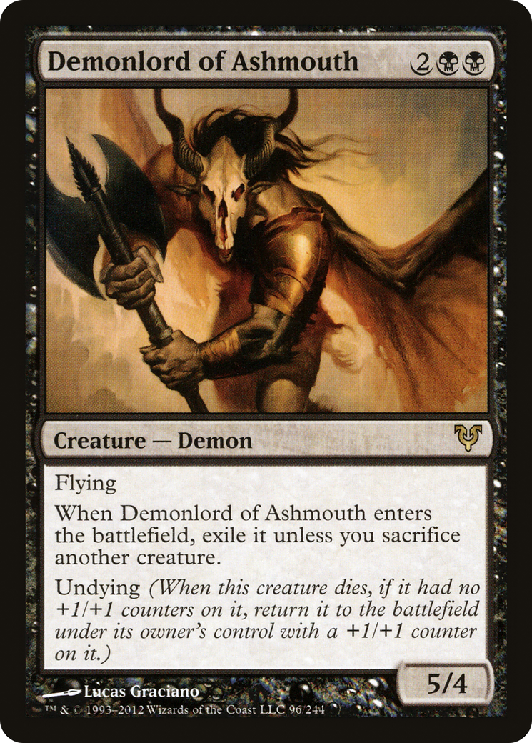 Demonlord of Ashmouth (AVR-096) [Avacyn Restored] Foil