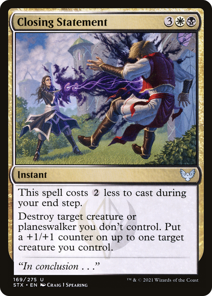 Closing Statement (STX-169) [Strixhaven: School of Mages]