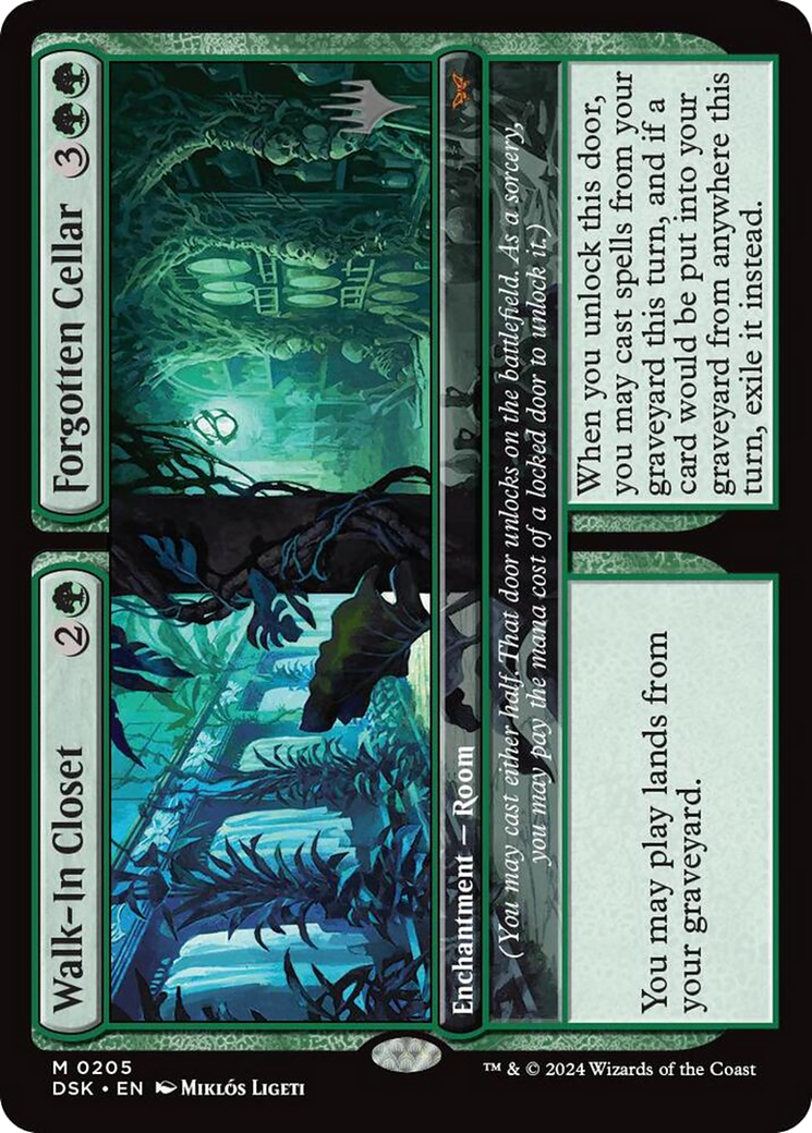 Walk-In Closet // Forgotten Cellar (PPDSK-205) [Promo Pack: Duskmourn: House of Horror Promos] Foil