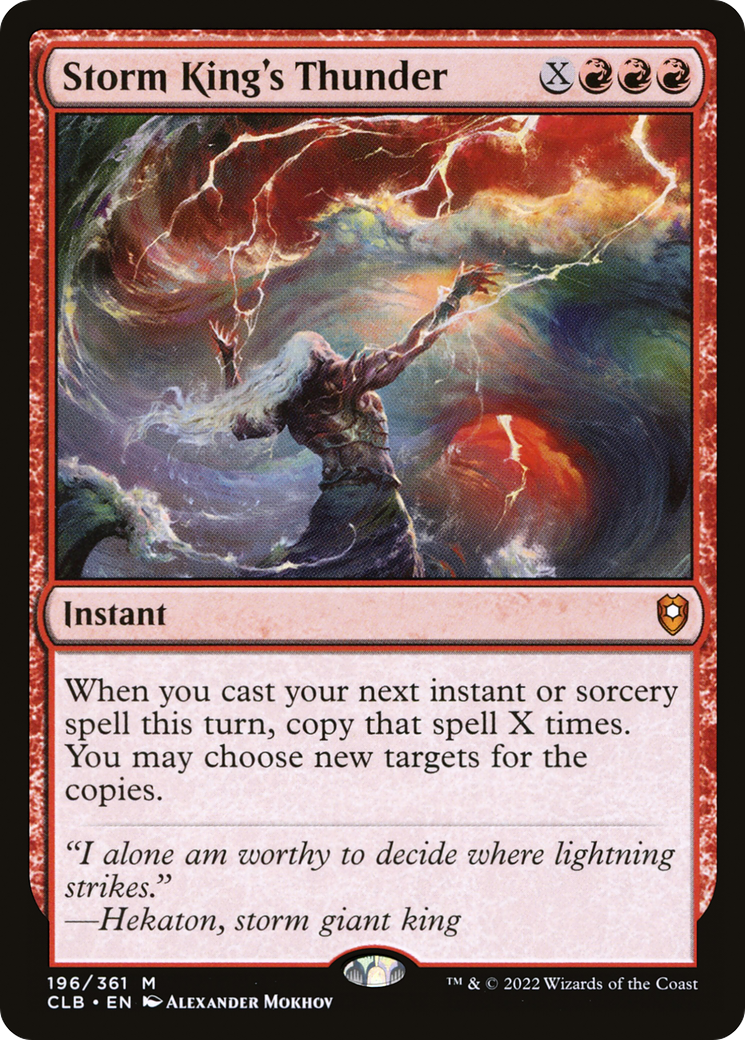 Storm King's Thunder (CLB-196) [Commander Legends: Battle for Baldur's Gate] Foil