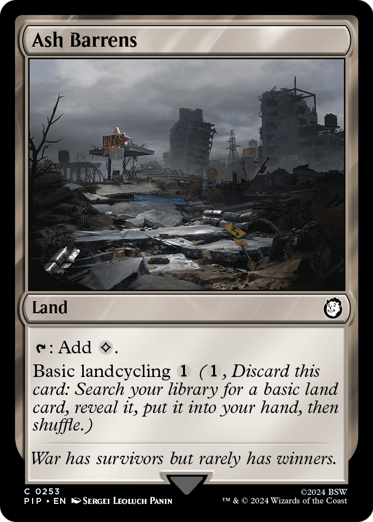 Ash Barrens (PIP-253) [Fallout] Foil