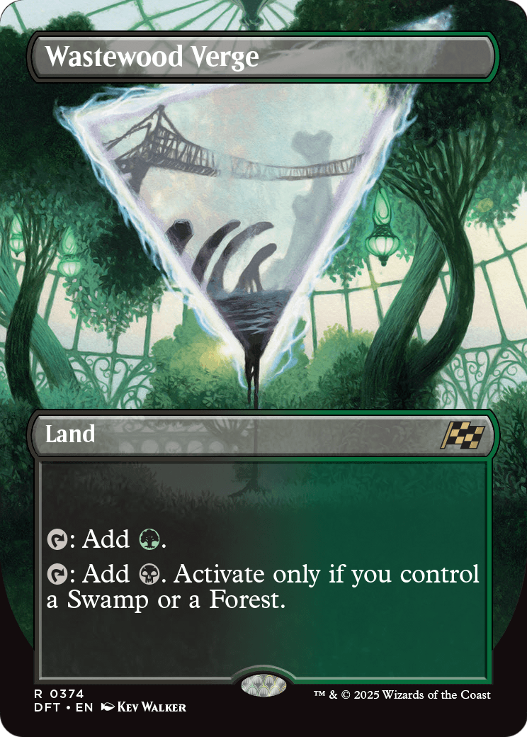 Wastewood Verge (Borderless) (DFT-374) [Aetherdrift] Foil