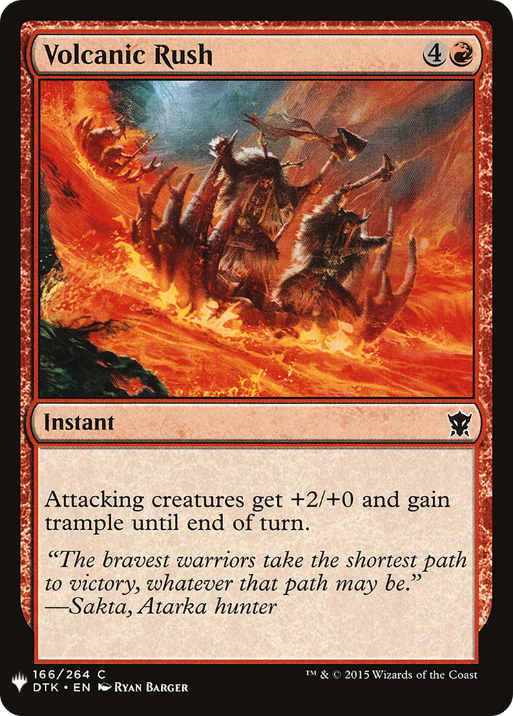 Volcanic Rush (LIST-DTK-166) [The List]