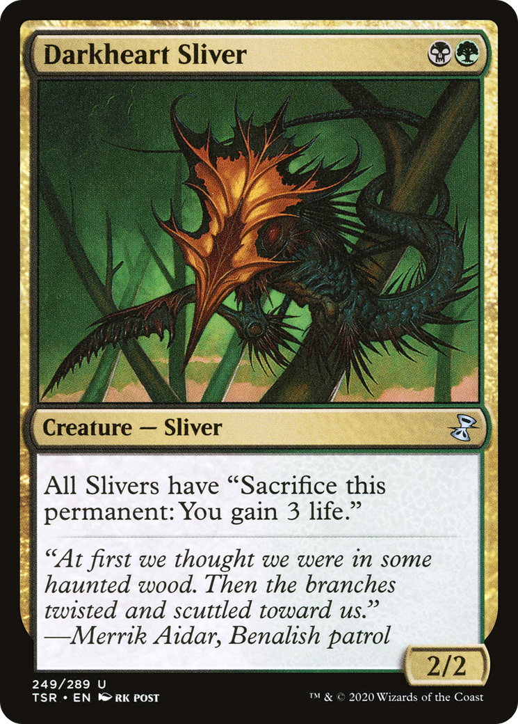 Darkheart Sliver (TSR-249) [Time Spiral Remastered] Foil