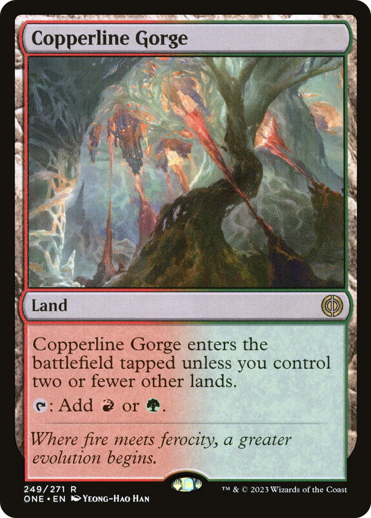 Copperline Gorge (ONE-249) [Phyrexia: All Will Be One] Foil