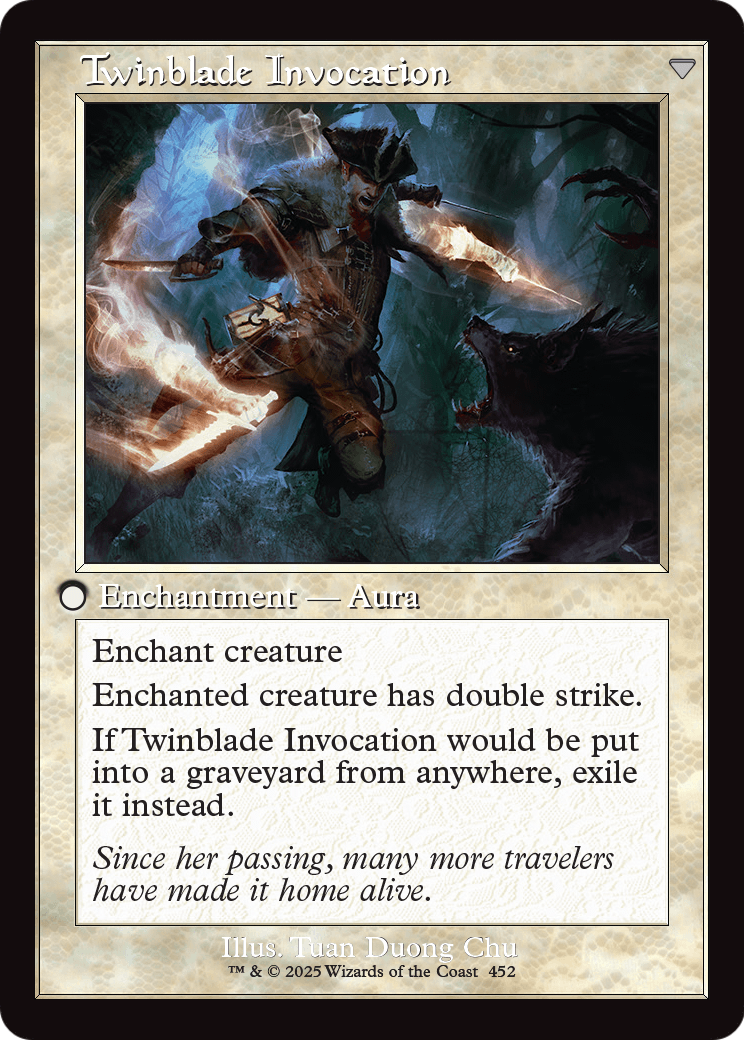 Twinblade Geist (Retro Frame) (INR-452) [Innistrad Remastered] Foil
