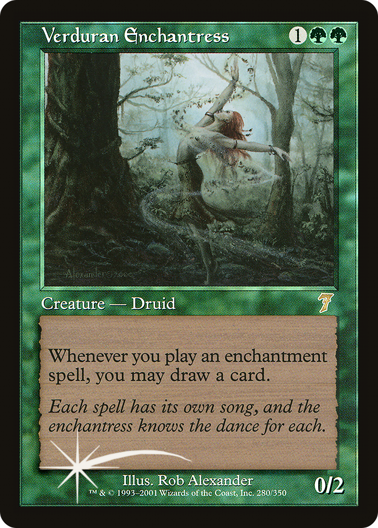 Verduran Enchantress (7ED-280★) [7th Edition] Foil
