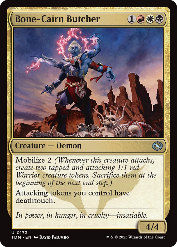 Bone-Cairn Butcher (TDM-173) [Tarkir: Dragonstorm] Foil