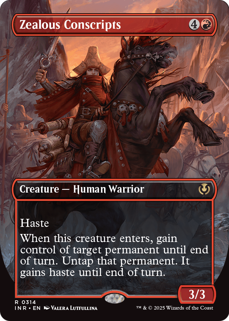 Zealous Conscripts (Borderless) (INR-314) [Innistrad Remastered]