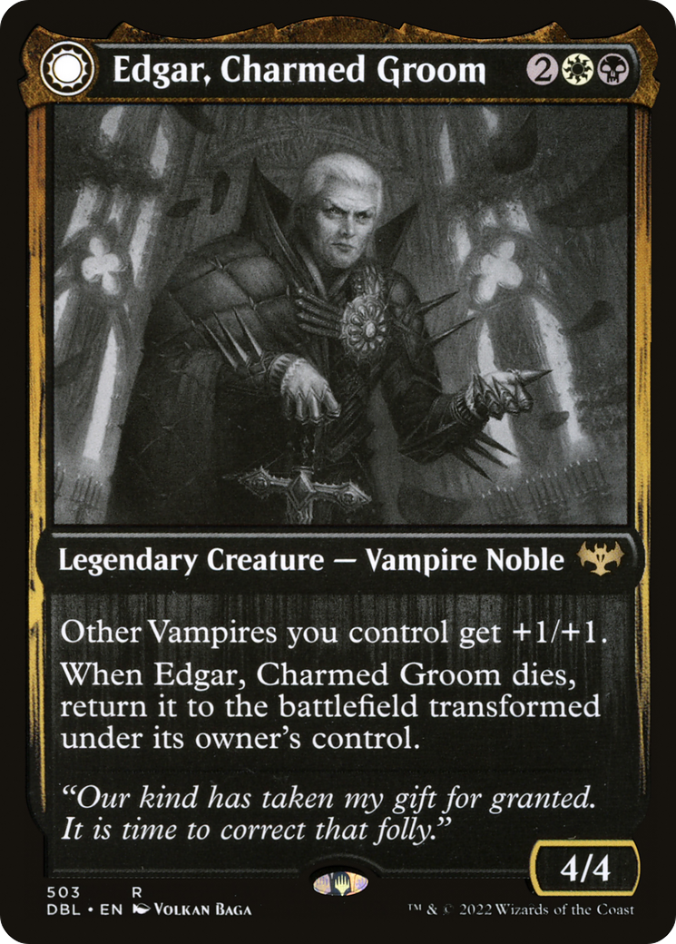 Edgar, Charmed Groom (DBL-503) [Innistrad: Double Feature]