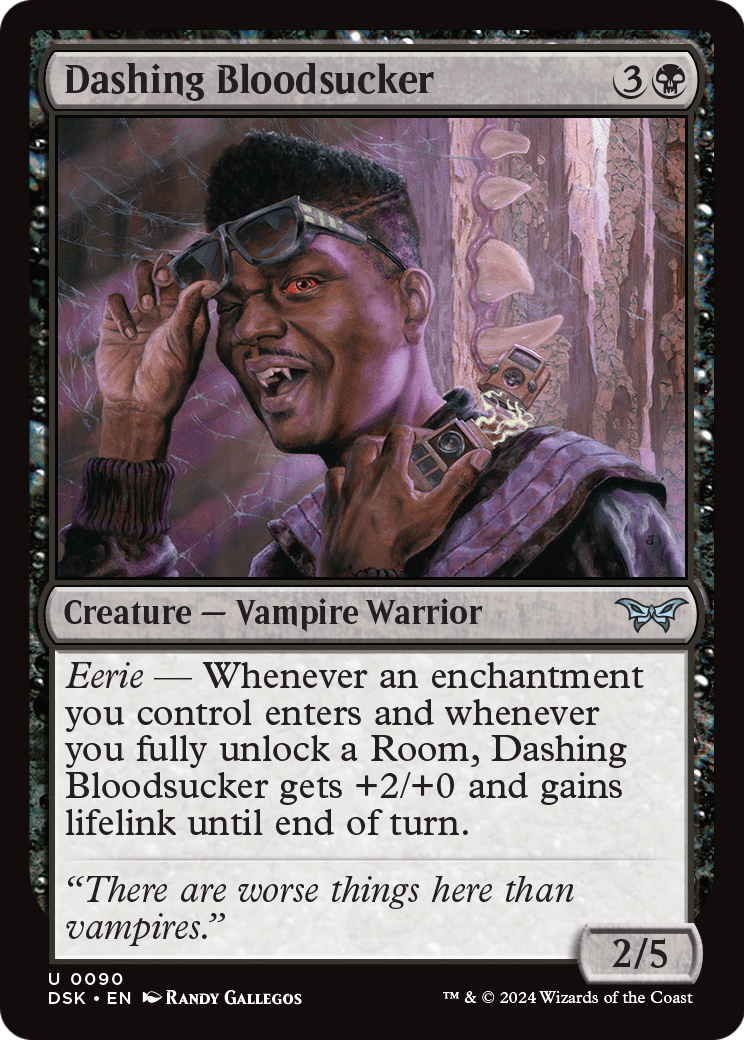 Dashing Bloodsucker (DSK-090) [Duskmourn: House of Horror] Foil