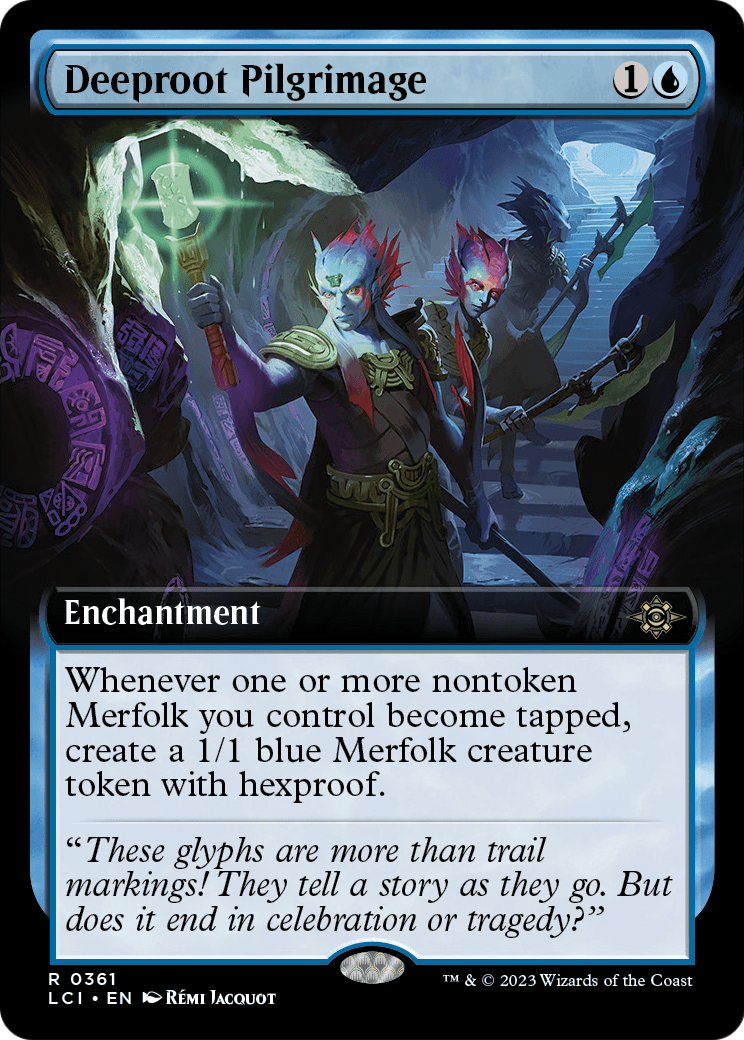 Deeproot Pilgrimage (Extended Art) (LCI-361) [The Lost Caverns of Ixalan] Foil