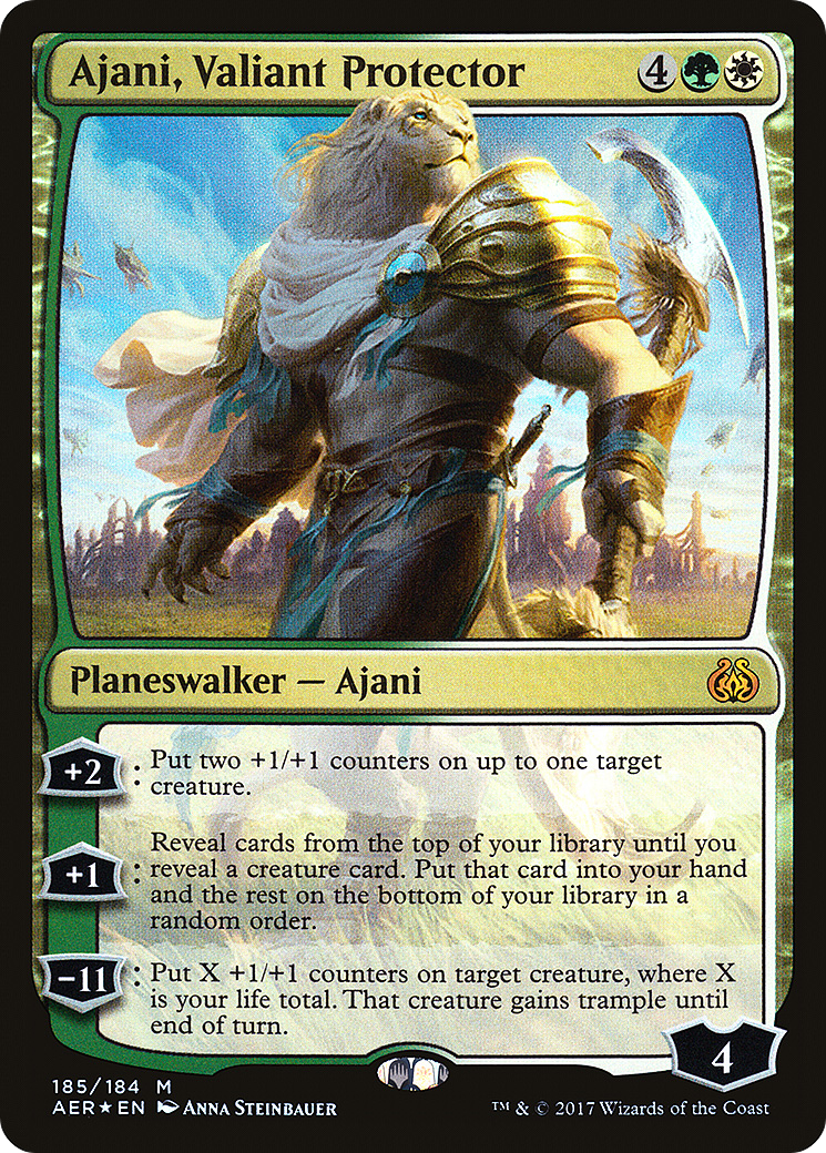 Ajani, Valiant Protector (AER-185) [Aether Revolt]