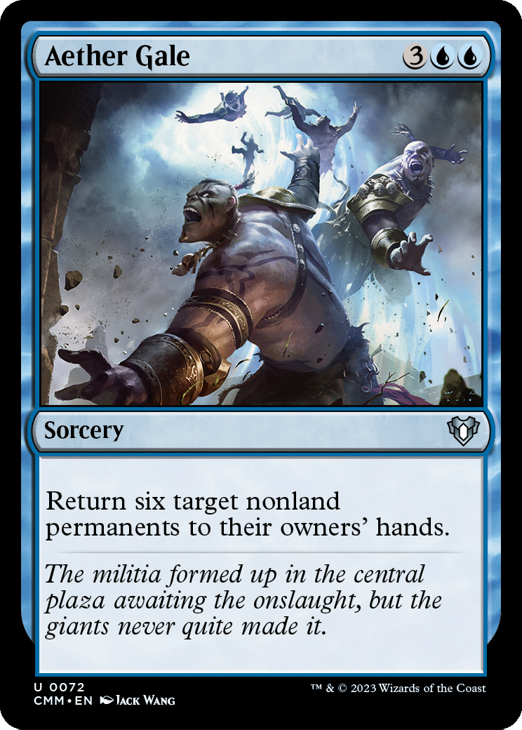 Aether Gale (CMM-072) [Commander Masters] Foil