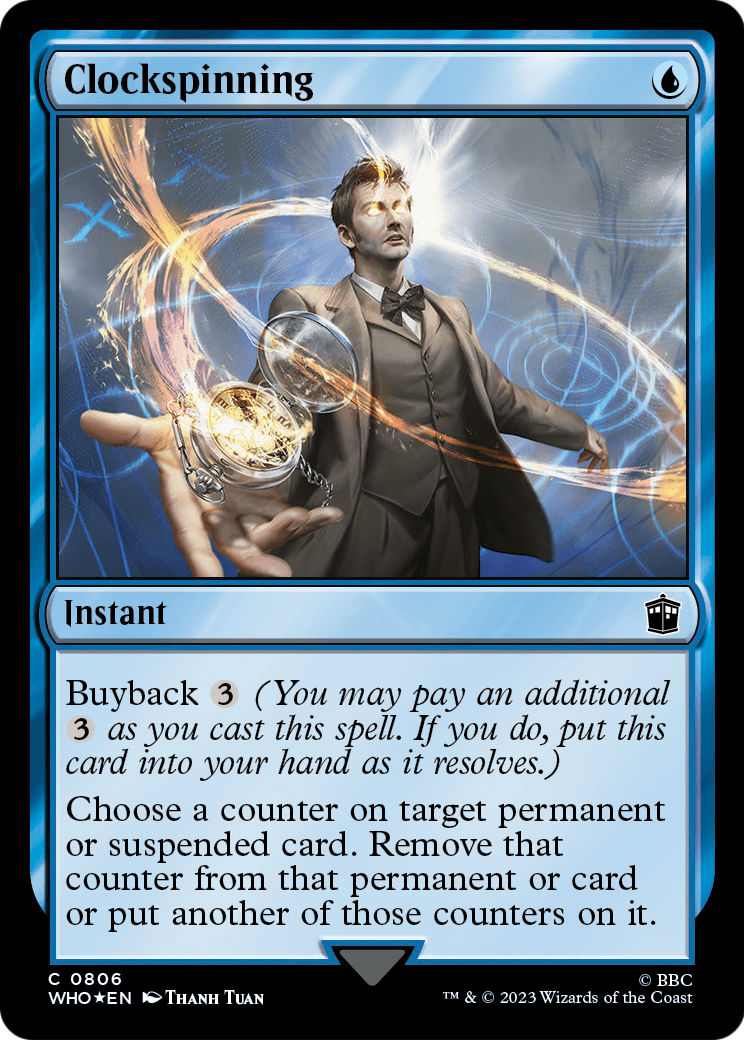 Clockspinning (Surge Foil) (WHO-806) [Doctor Who] Foil