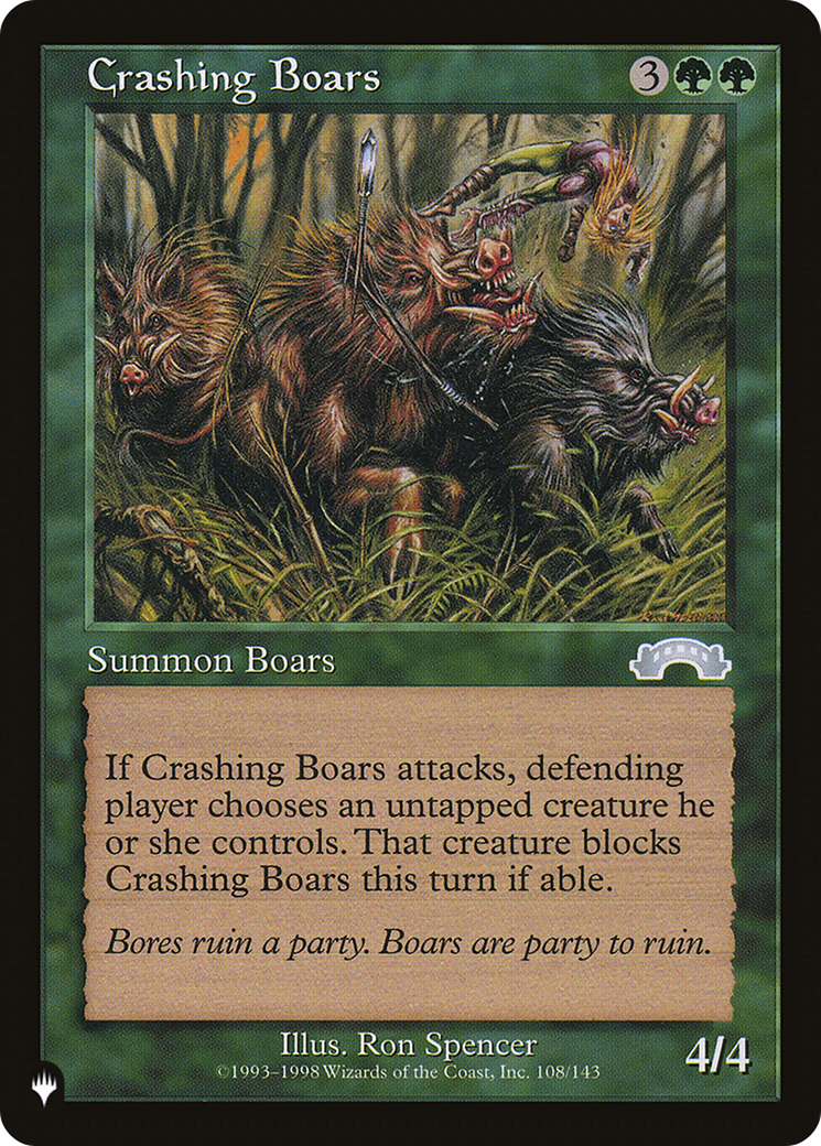 Crashing Boars (LIST-EXO-108) [The List]