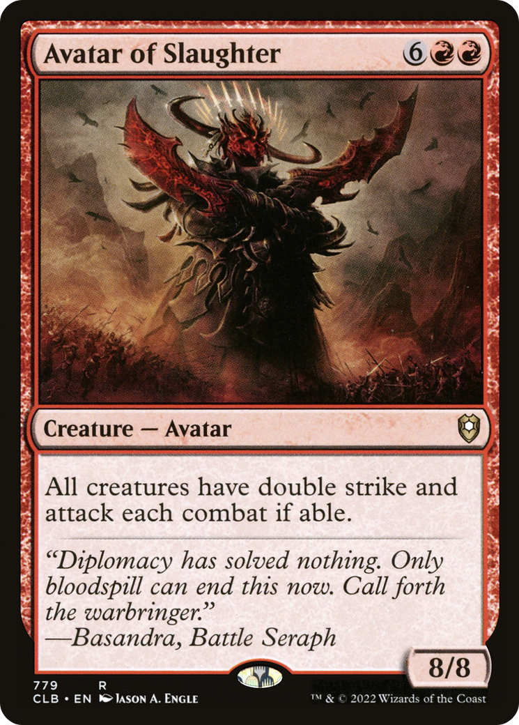 Avatar of Slaughter (CLB-779) [Commander Legends: Battle for Baldur's Gate]