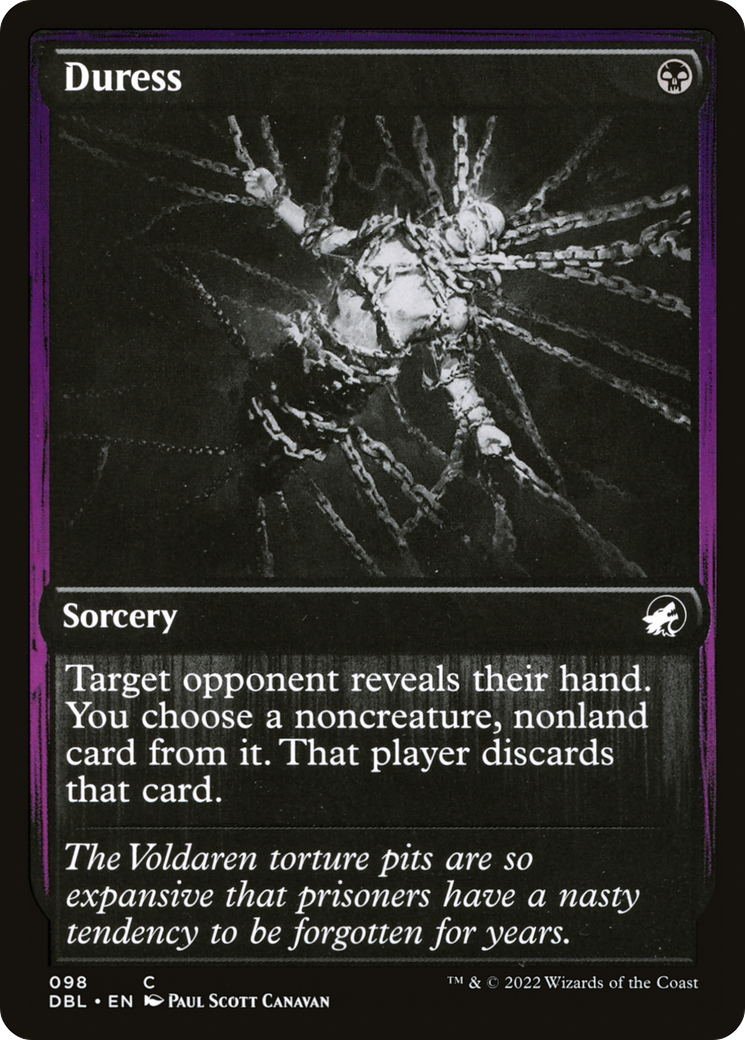 Duress (DBL-098) [Innistrad: Double Feature]